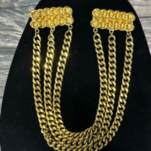 Vintage Coat/Shawl Multi Strand Safety Clips ITM882